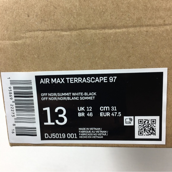 Nike Air Max 97 Terrascape Off Noir Summit White Black Men's Size 13 new no lid - Picture 12 of 12